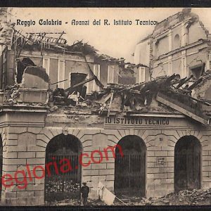 ah9466 - CARTOLINA D'EPOCA - Reggio Calabria - Avanzi del R. Istituto Tecnico