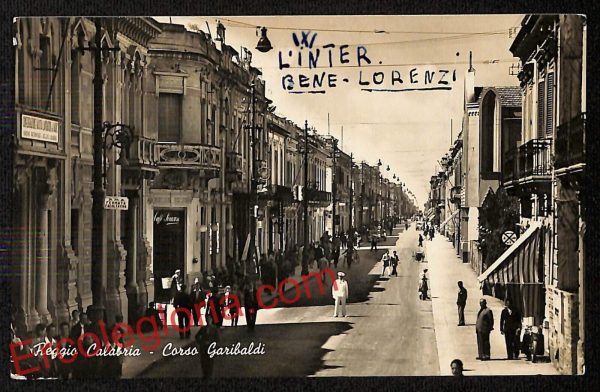 ah9467 - CARTOLINA D'EPOCA - Reggio Calabria - Corso Garibaldi