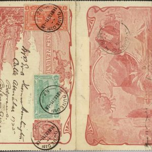a1026 - NEW ZELAND - POSTAL HISTORY - Double STATIONERY CARD : DUNEDIN to ARGENT