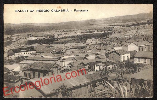 ah9469 - CARTOLINA D'EPOCA - Reggio Calabria Città - Panorama
