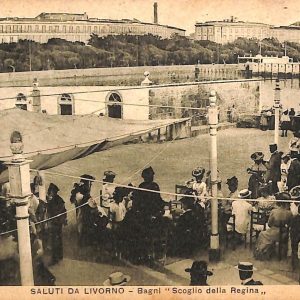 ac7319 - CARTOLINA D'EPOCA - Livorno Città  - '' Scoglio della Regina ''
