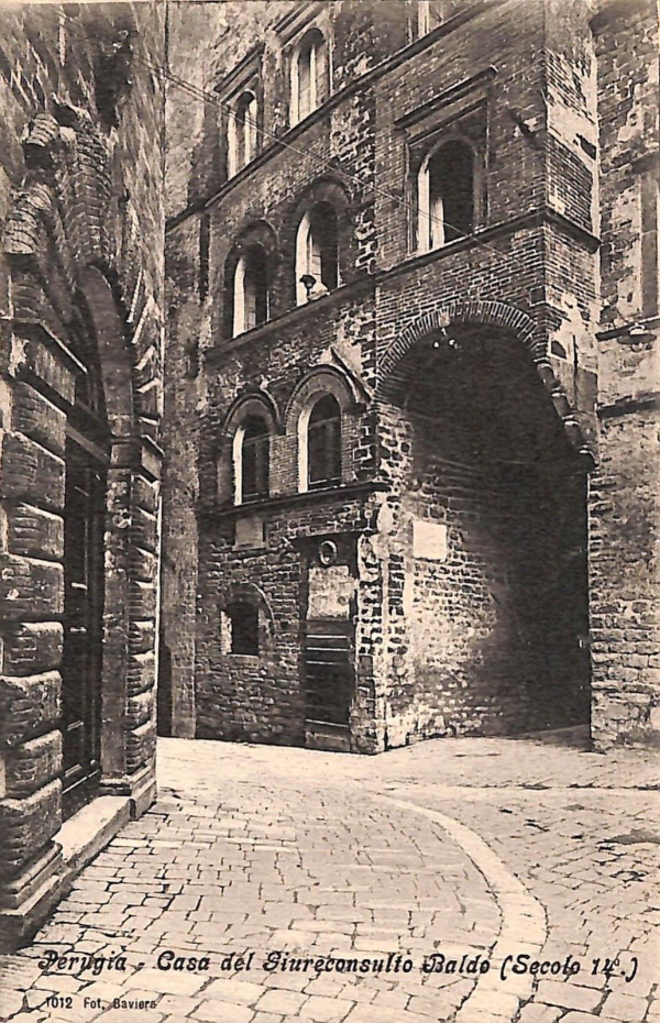 ab8824 - CARTOLINA  D'EPOCA - Perugia Città - Casa del Giureconsulto Baldo