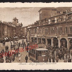 ae4190 - CARTOLINA  D'EPOCA - Brescia Città - Largo Giuseppe Zanardelli  1914