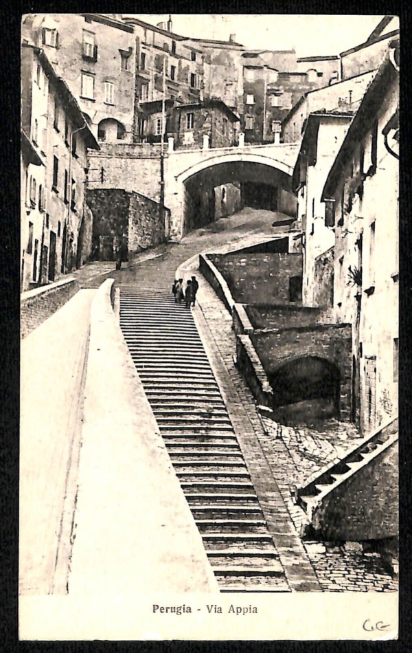 ab8844 - CARTOLINA  D'EPOCA - Perugia Città - Via Appia