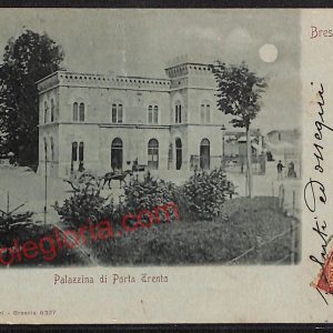 ae4193 - CARTOLINA  D'EPOCA - Brescia Città - Palazzina di Porta Trento