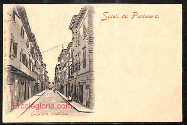 ad7057 - CARTOLINA D'EPOCA - Pisa Provincia - Pontedera
