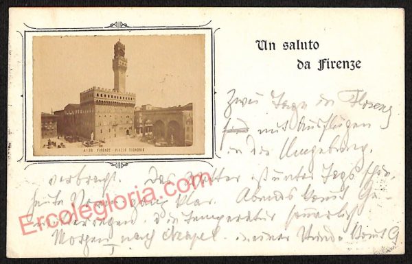 ae6922 - CARTOLINA D'EPOCA - Firenze Città - Piazza Signora