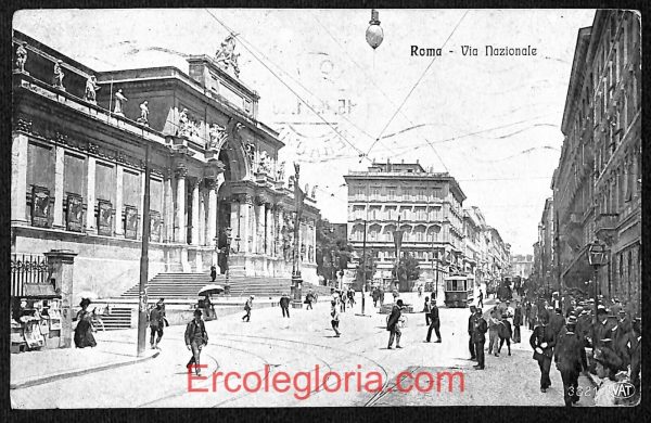 ad7426 - CARTOLINA D'EPOCA - Roma Città - Via Nazionale  1911