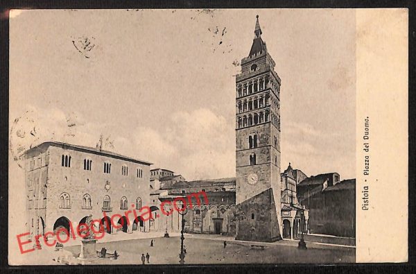 ah7814 - CARTOLINA D'EPOCA - Pistoia Città - Piazza del Duomo