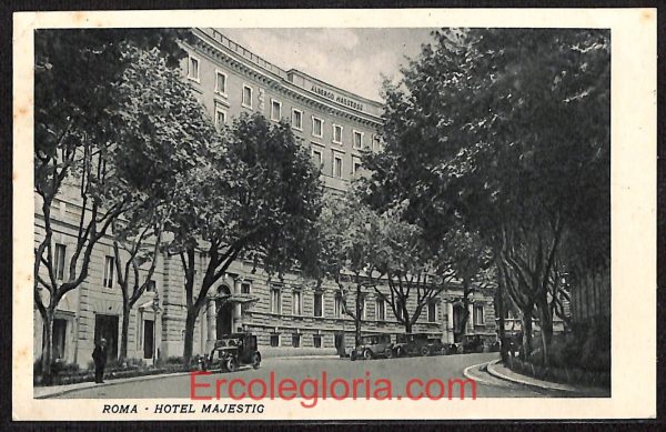 ad7428 - CARTOLINA D'EPOCA - Roma Città - Hotel Majestic  1934