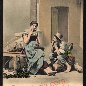 ae6927 - CARTOLINA D'EPOCA - Firenze Città - Costume Toscani