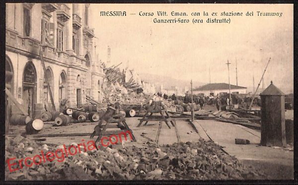 ag8718 - CARTOLINA D'EPOCA - Messina Città - Corso Vittorio Emanuele