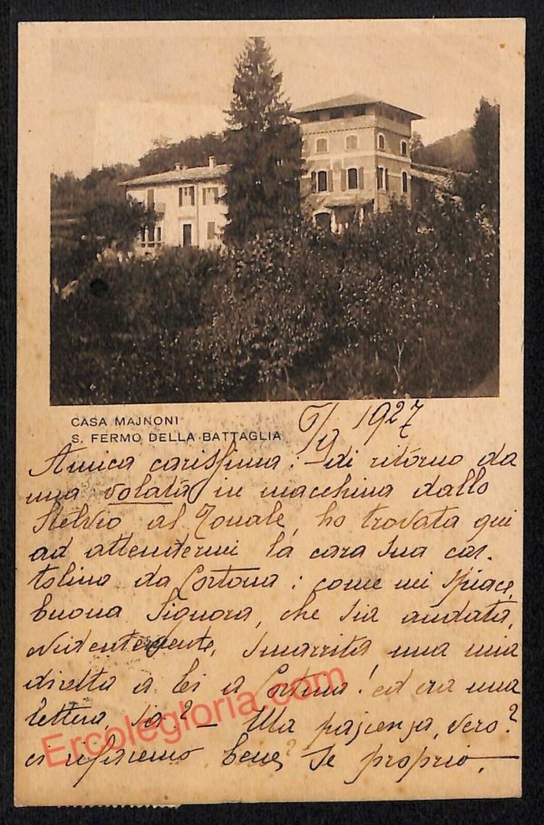 ae5132 - CARTOLINA D'EPOCA - Como Città - Casa Majnoni  1927