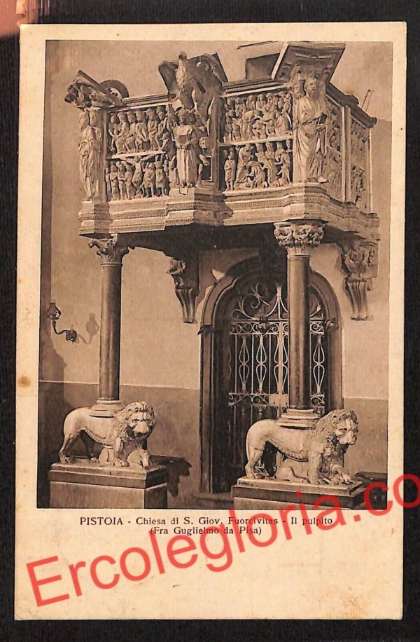 ah7822 - CARTOLINA D'EPOCA - Pistoia Città - Chiesa di San Giovanni Fuorcivitas