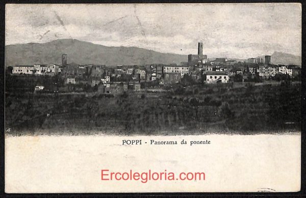 ae0461 - CARTOLINA  D'EPOCA - Arezzo Provincia - Poppi   1908