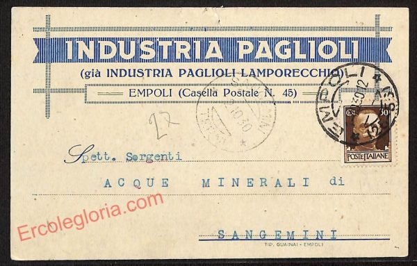 ae7610 - CARTOLINA D'EPOCA - Firenze Provincia - Empoli  1930