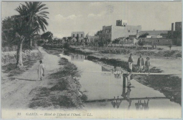 80320  -  TUNISIA  - VINTAGE POSTCARD -   GABES  1909