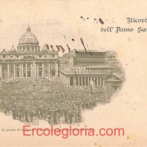 ad7447 - CARTOLINA D'EPOCA - Roma Città - Sell' Anno Santo 1900