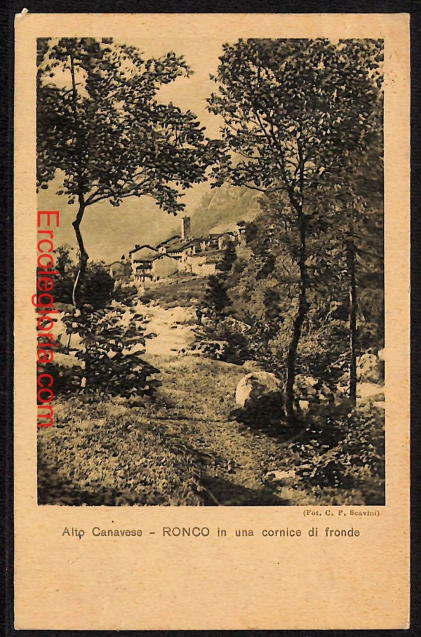 ad9974 - CARTOLINA  D'EPOCA - Aosta Provincia - Ronco  1938