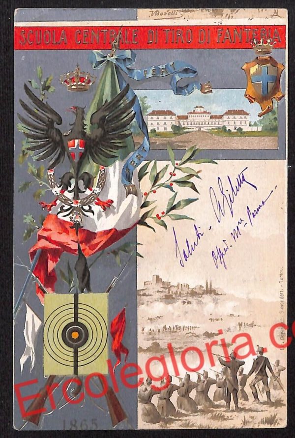 ah5399 - CARTOLINA D'EPOCA - Parma Città - Scuola Centrale di Tiro di Fanteria