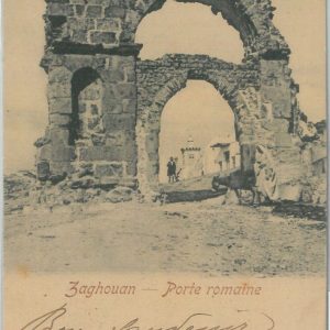 80332  -  TUNISIA  - VINTAGE POSTCARD   -  Zaghouan  1901