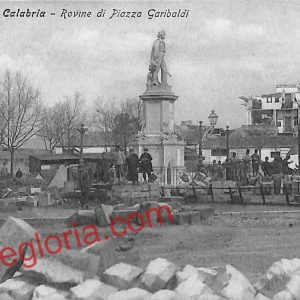 ah9518 - CARTOLINA D'EPOCA - Reggio Calabria Città - Piazza Garibaldi
