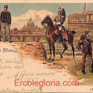 ad7453 - CARTOLINA D'EPOCA - Roma Città - Militari Italiani