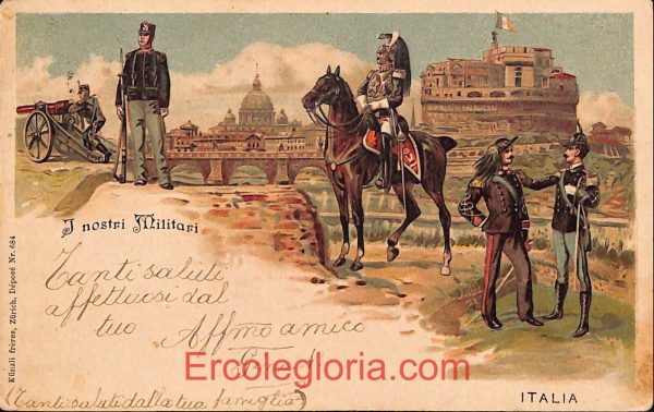 ad7453 - CARTOLINA D'EPOCA - Roma Città - Militari Italiani