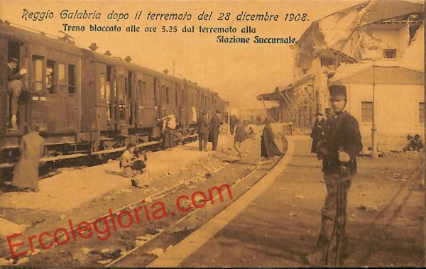 ah9519 - CARTOLINA D'EPOCA - Reggio Calabria Città - Stazione Succursale