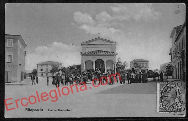 ag6386 - CARTOLINA D'EPOCA - Lucca Provincia - Altopascio  1911
