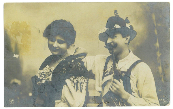 P3430 -OLYMPIC GAMES  GREECE 1906, MIXED FRANKING, 5 L. RATE POST CARD TO EGYPT, - immagine 2