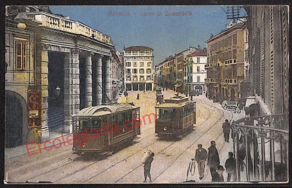 ae4199 - CARTOLINA  D'EPOCA - Brescia Città - Corso G. Zanardelli