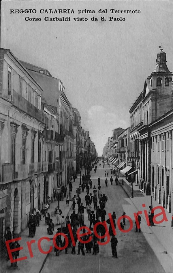ah9524 - CARTOLINA D'EPOCA - Reggio Calabria Città - Corso Garibaldi