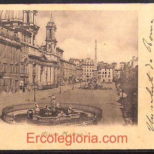 ad7457 - CARTOLINA D'EPOCA - Roma Città - Piazza Navona