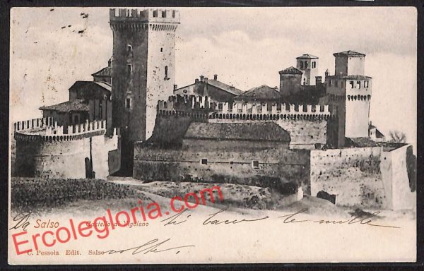 ah5405 - CARTOLINA D'EPOCA - Parma Città - Castello di Vigoleno