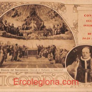 ad7458 - CARTOLINA D'EPOCA - Roma Città - La  Disputa del Sacramento   1922