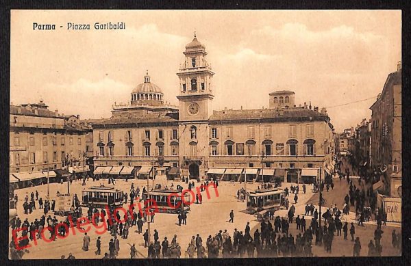 ah5408 - CARTOLINA D'EPOCA - Parma Città - Piazza Garibaldi