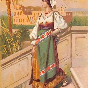 ad7461 - CARTOLINA D'EPOCA- Roma Città -COSTUME ROMANO
