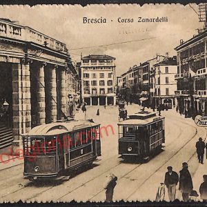 ae4200 - CARTOLINA  D'EPOCA - Brescia Città - Corso  Zanardelli  1914