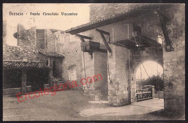 ae4201 - CARTOLINA  D'EPOCA - Brescia Città - Ponte Elevatoio Visconteo  1926