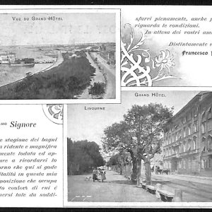 ac7341 - CARTOLINA D'EPOCA - Livorno Città - Grand Hotel