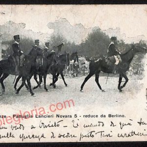 ae6947 - CARTOLINA D'EPOCA - Firenze Città - Pattuglia Lancieri Novara 5