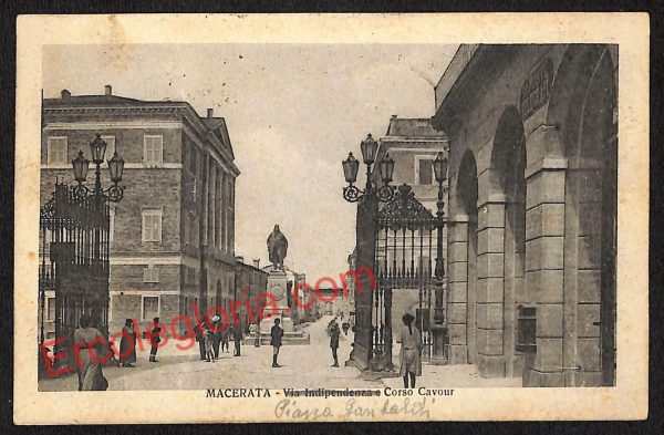 ag7500 - CARTOLINA D'EPOCA - Macerata Città - Corso Cavour