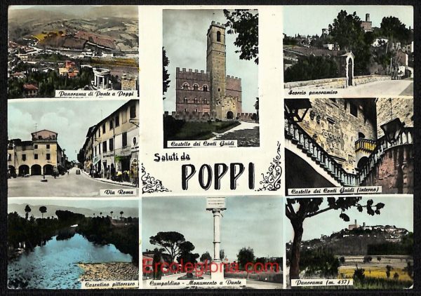 ae0467 - CARTOLINA  D'EPOCA - Arezzo Provincia - Poppi   1961