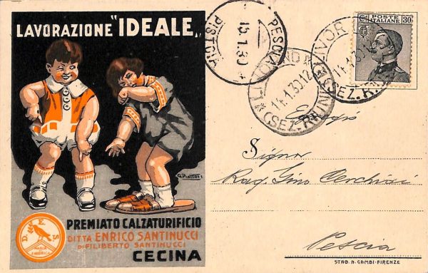 ac7773 - CARTOLINA D'EPOCA - Livorno Provincia - Cecina  1930