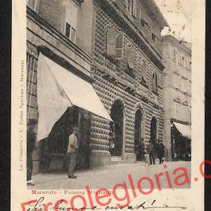 ag7503 - CARTOLINA D'EPOCA - Macerata Città - Palazzo Mignardi