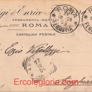 ad7472 - CARTOLINA D'EPOCA - Roma Città - Luigi Enrico F. Borra  1906