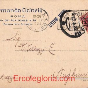 ad7474 - CARTOLINA D'EPOCA - Roma Città - Armando Cicinelli  1922