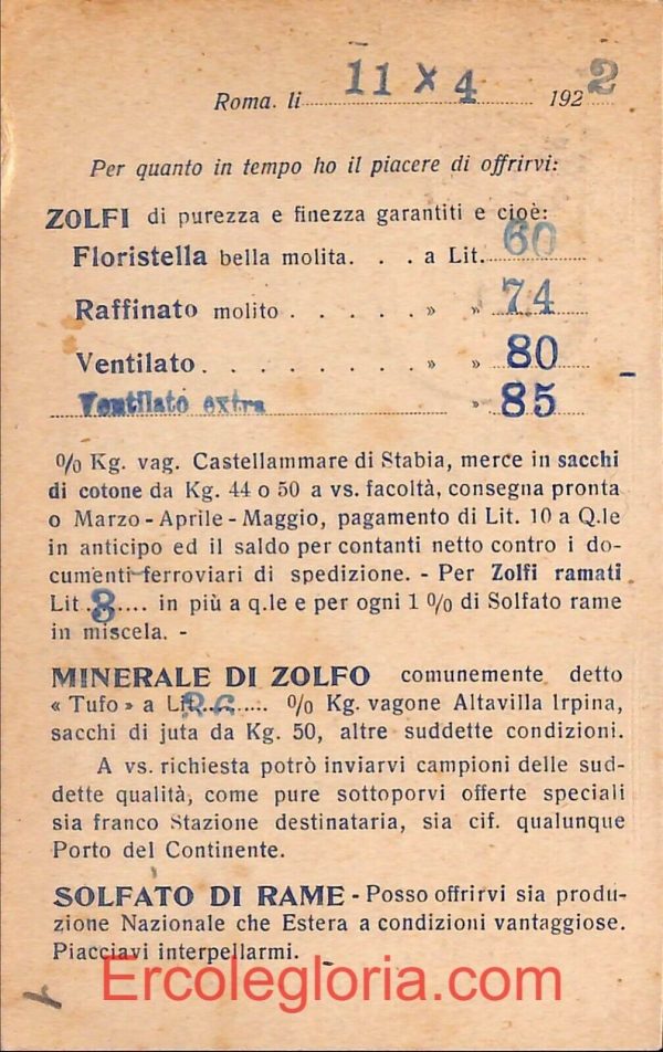 ad7474 - CARTOLINA D'EPOCA - Roma Città - Armando Cicinelli  1922 - immagine 2