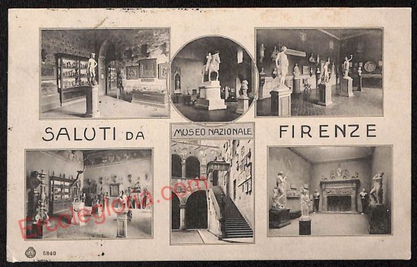 ae6956 - CARTOLINA D'EPOCA - Firenze Città - Museo Nazionale  1908